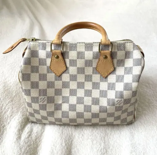 Louis Vuitton Damier Azur Speedy 25 Hand Bag 